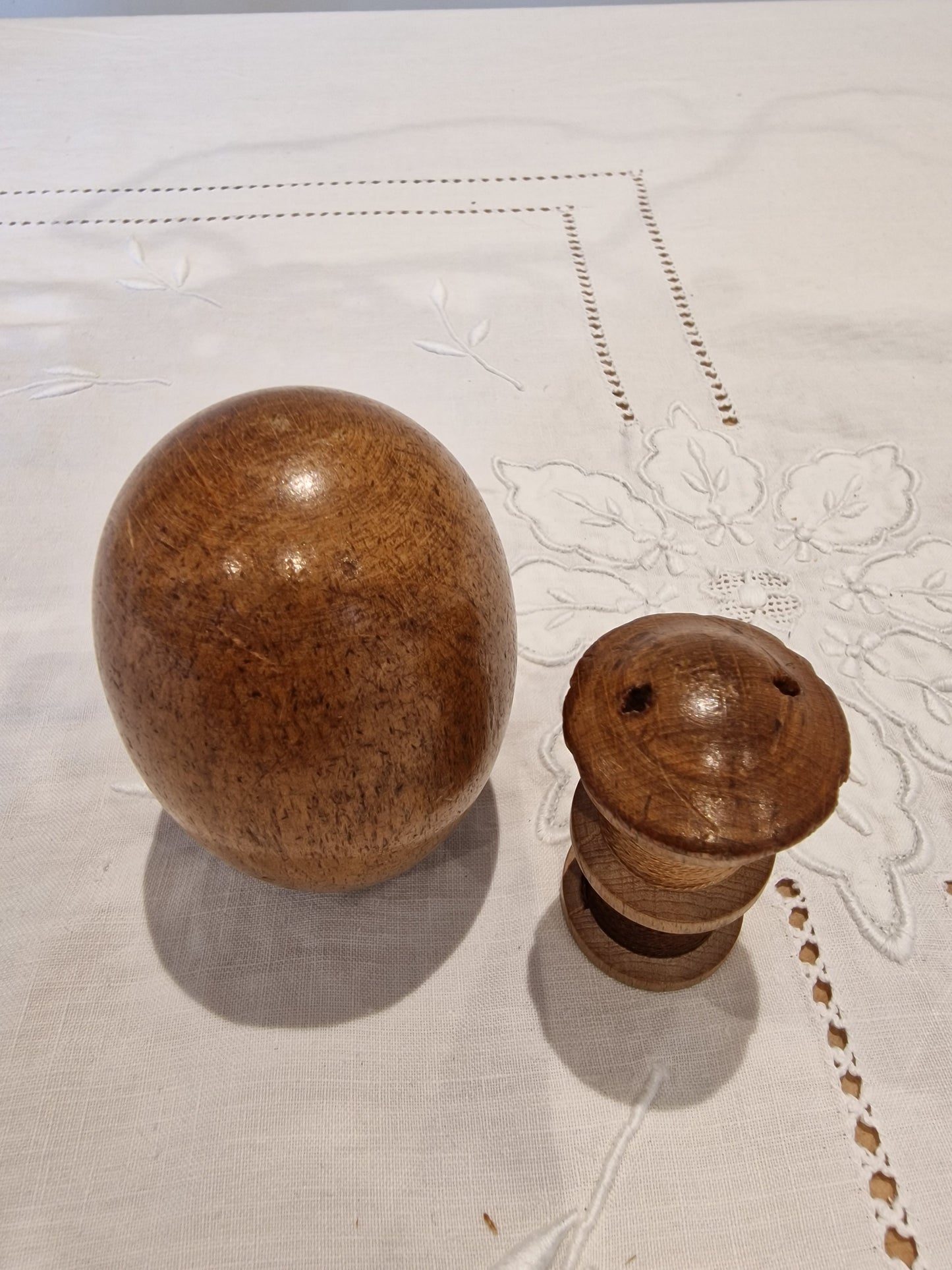 Treen Sewing Egg