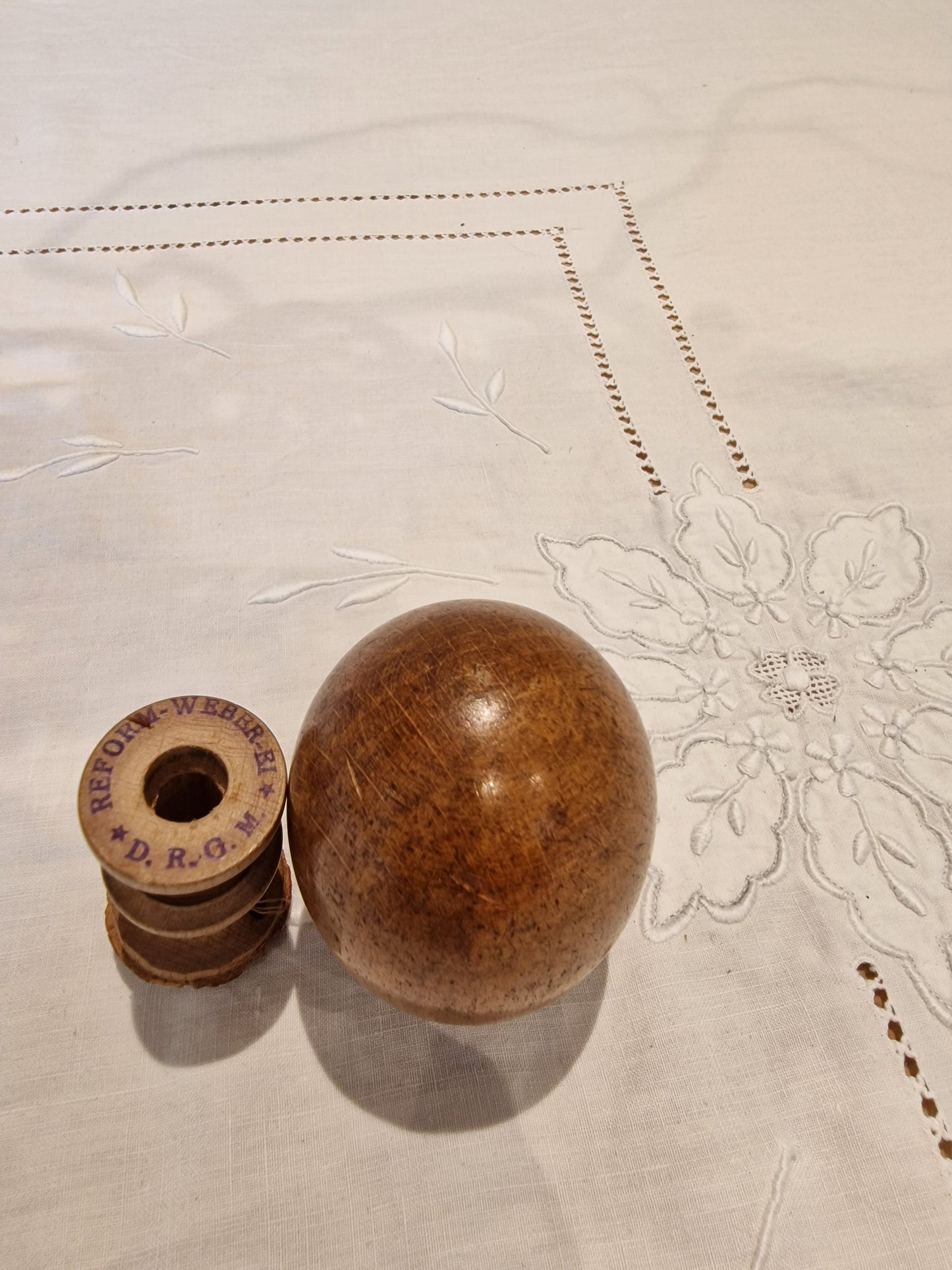 Treen Sewing Egg