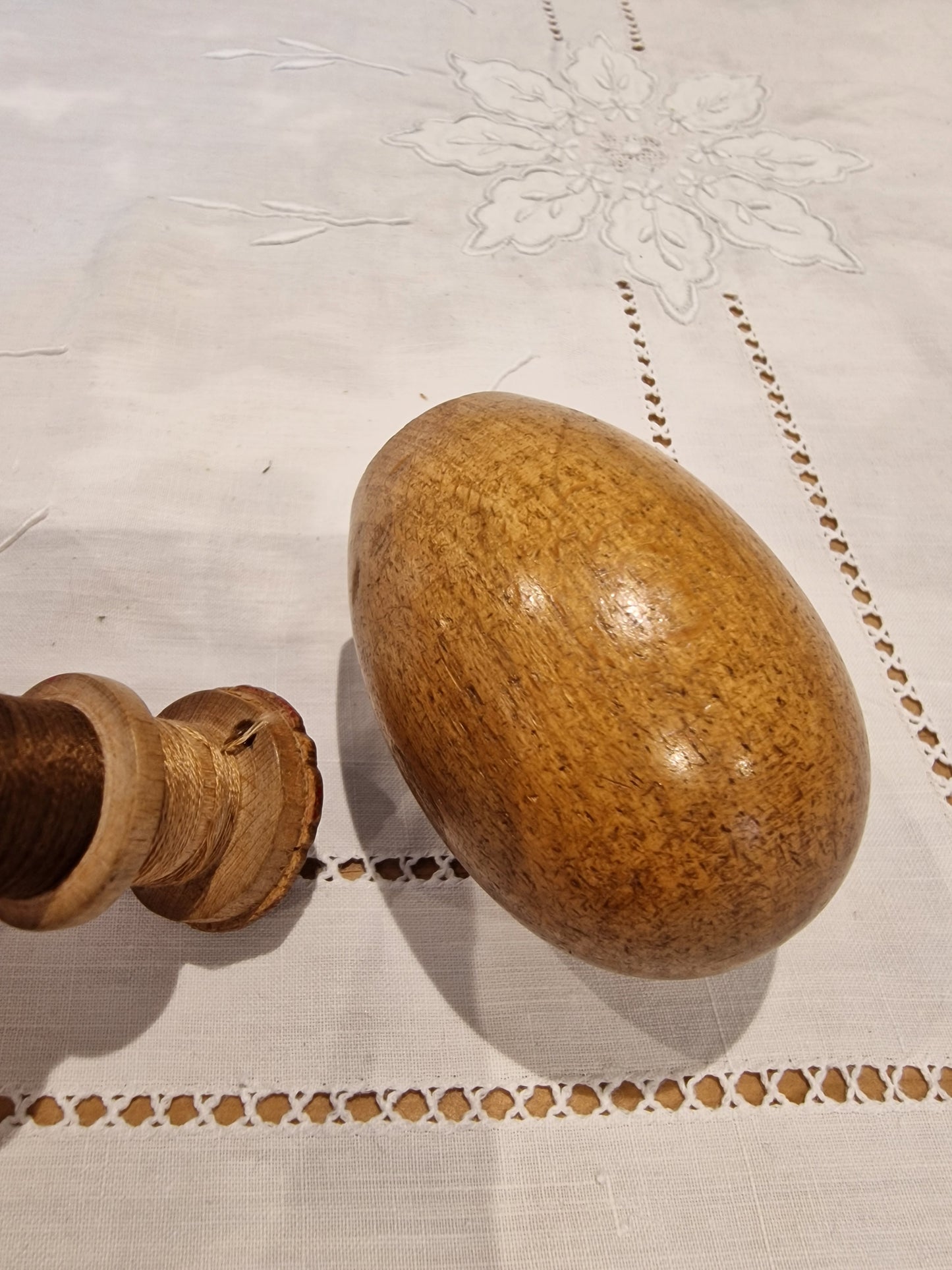 Treen Sewing Egg